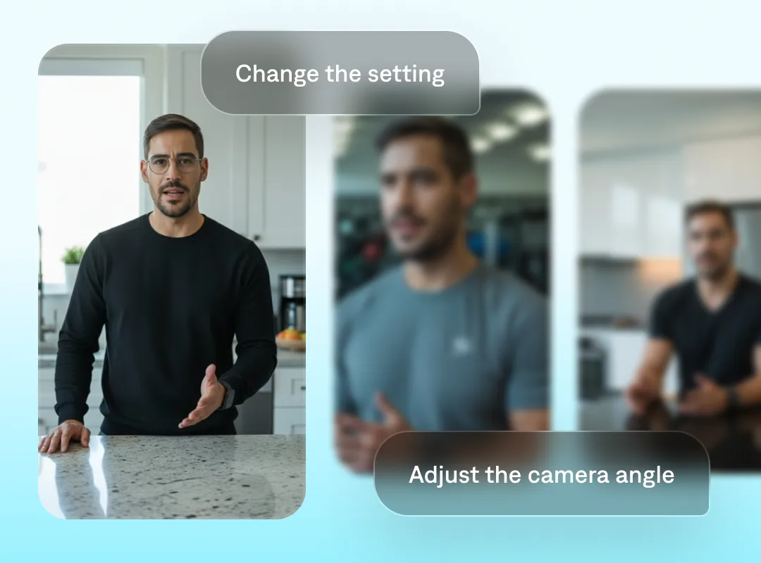 Various prompts to edit an online ad